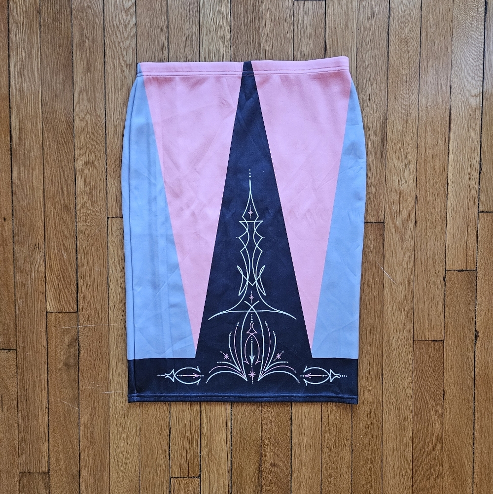 The Oblong Box Shop Stretch Pencil Skirt, XL, NWOT